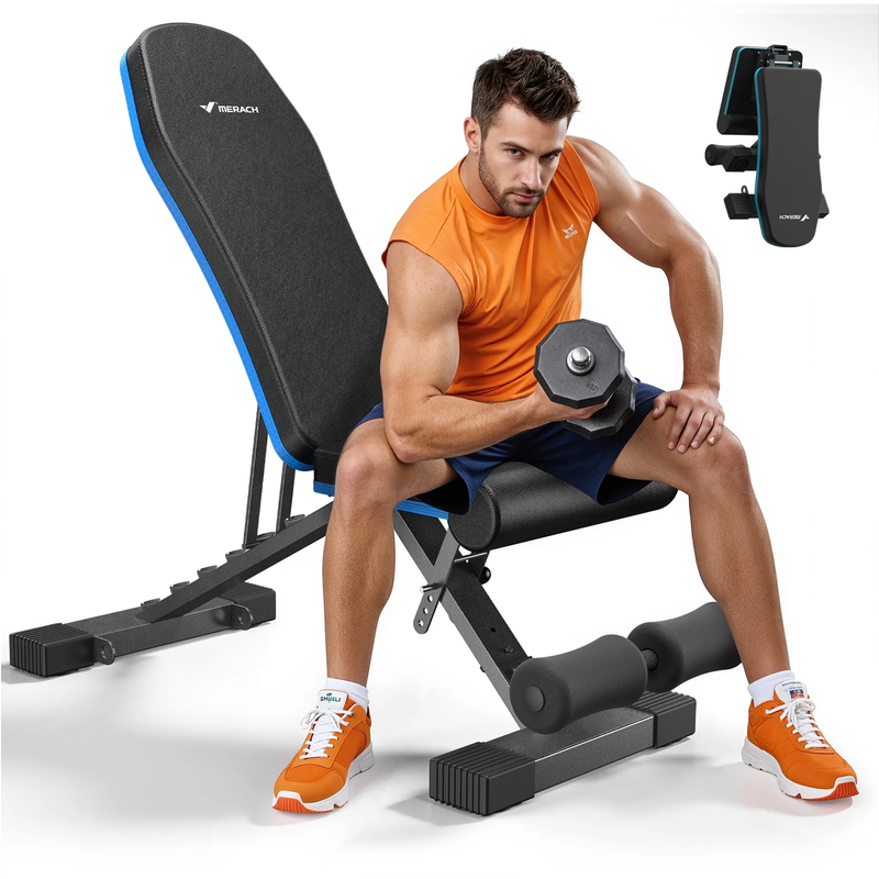 Adjustable Weight Bench Foldable Home Gym 990Lbs Strength Training8