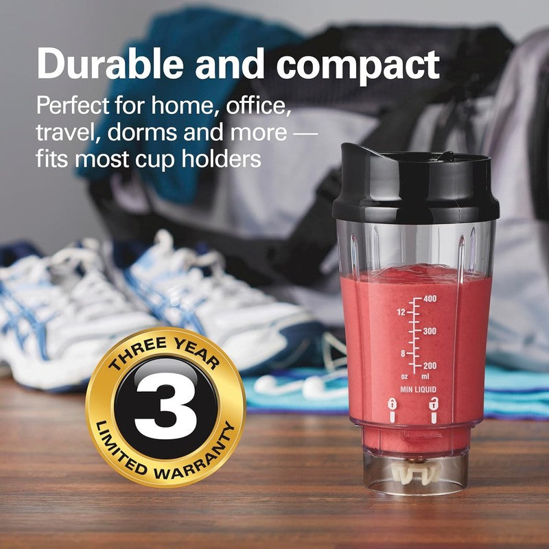 Portable Blender 14Oz BPA Free Cup & Lid, Stainless Steel Blades, Black 51101AG4