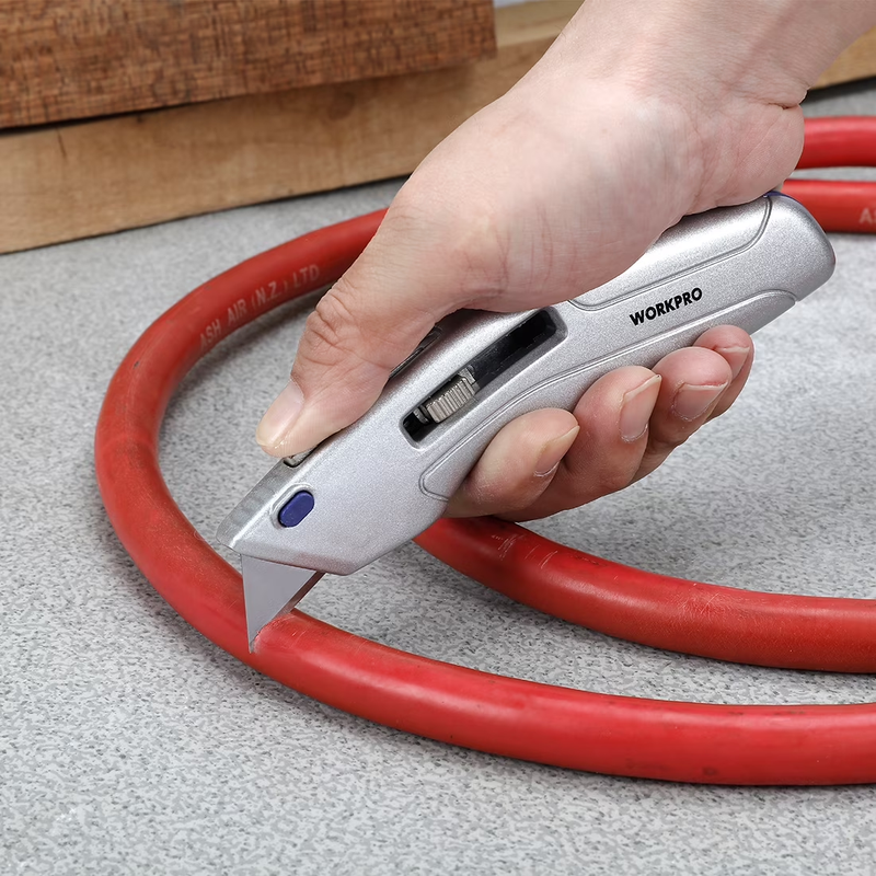 Retractable Utility Knife and Self Retracting Safety Box Cutter 2 In 1 with 26