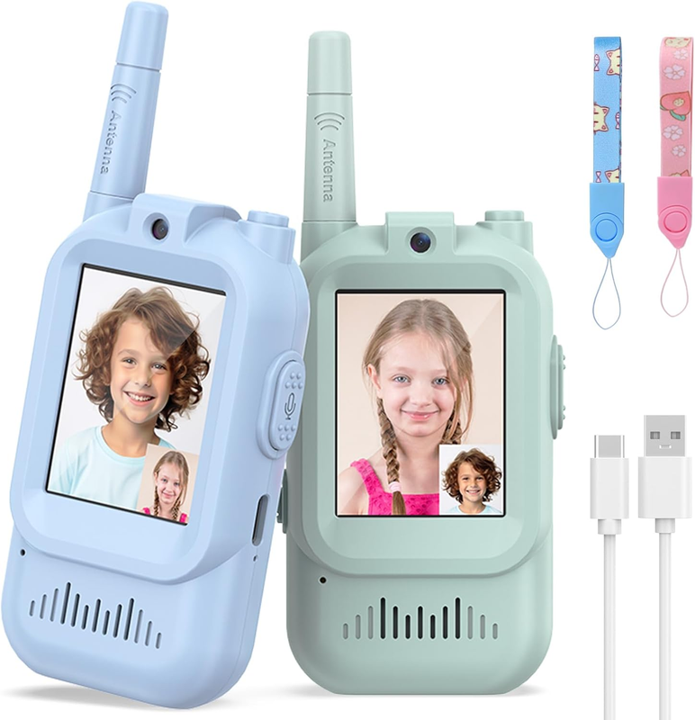 Kids Walkie Talkies 2 Pack Rechargeable Toy Radios Long Range Boys & Girls 3 510
