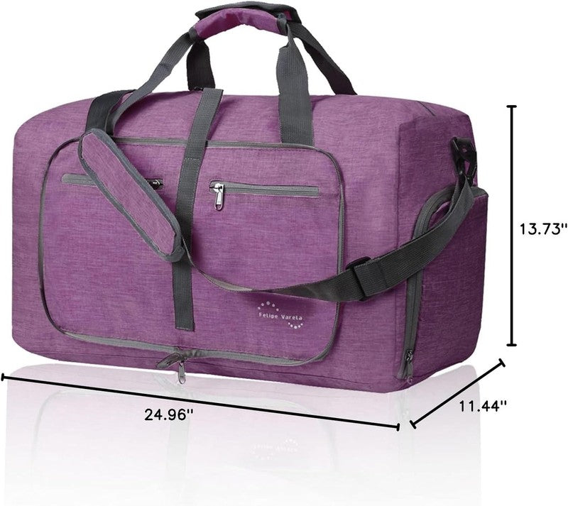 Duffle Bag Shoes Compartment Foldable Travel Waterproof Adjustable Strap Men7