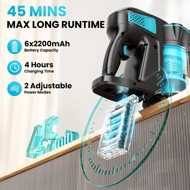 Cordless Vacuum Cleaners, 6-In-1 Lightweight Stick Vacuum for Hardwood Floor Car2