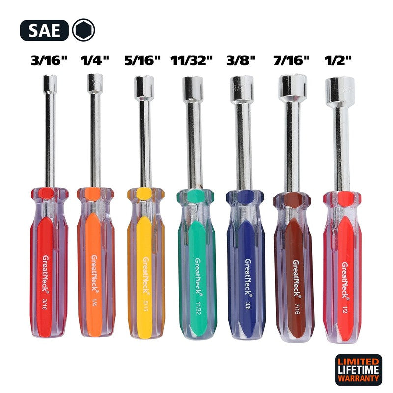 Professional Nut Driver Set, SAE, 7 Piece Set1
