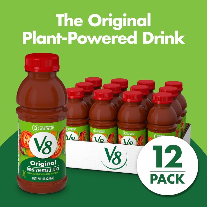 Original 100% Vegetable Juice, 12 Fl Oz Bottle (12 Pack)2