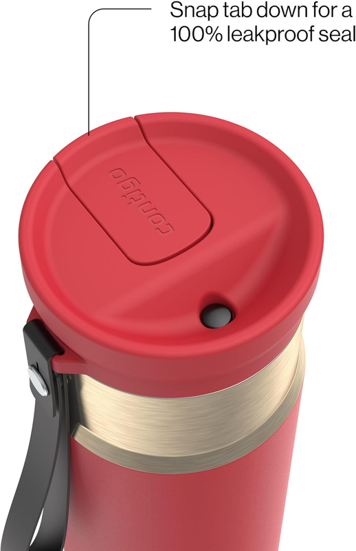 Snapseal 24oz Stainless Steel Vacuum Insulated Autoclose Lid Straw Carry Strap2