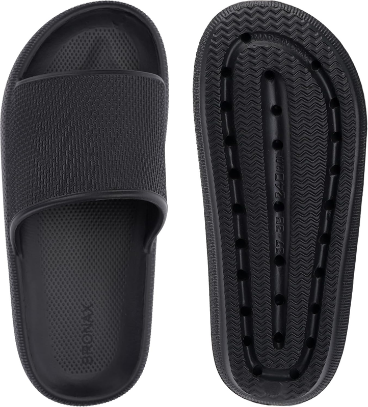 Pillow Slippers Women Men House Slides Cushioned Thick Sole Sandals6