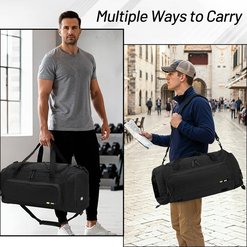 60L Large Gym Duffle Bag Shoes Compartment Lightweight Workout Travel4