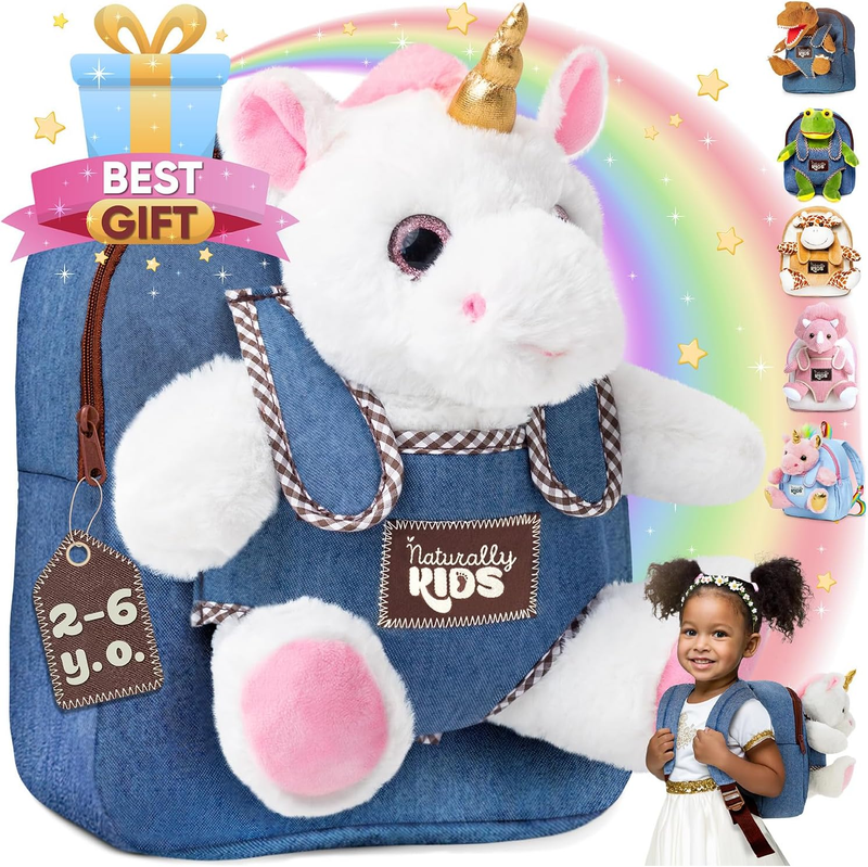 Toddler Backpack W Unicorn Toys, 2 Year Old Girl Birthday Gift, 3 Year Old Girl 10