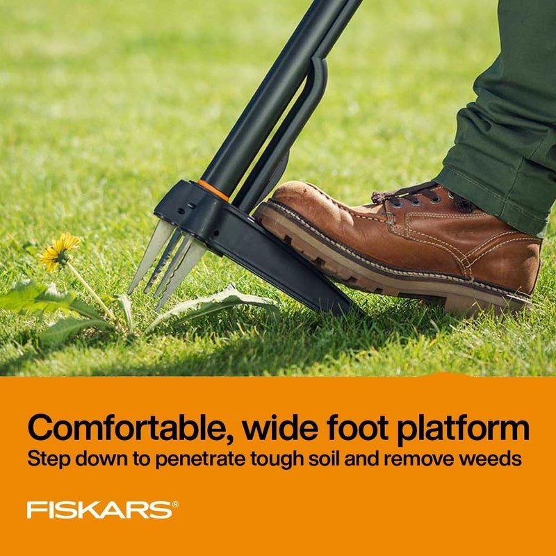 Ergonomic 39" 4-Claw Weed Puller Tool with Easy-Eject Mechanism4