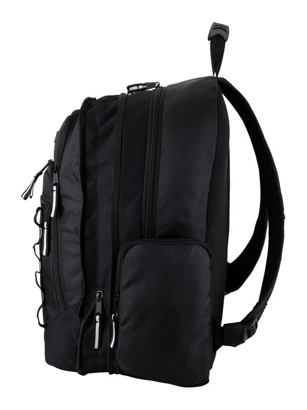 Unisex Diamond Expandable Recycled Backpack, Black6