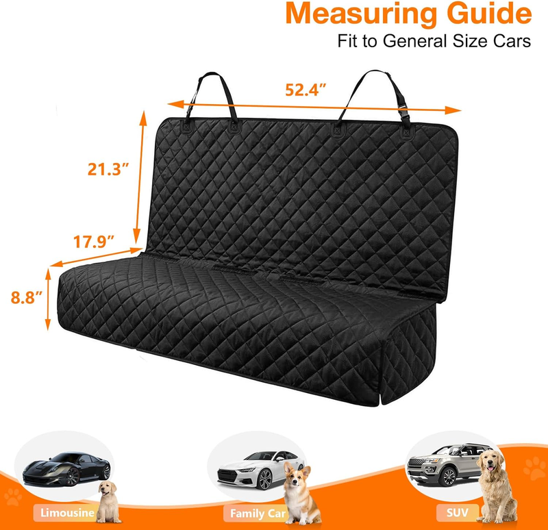 Waterproof Scratchproof Pet Bench Seat Covers for Cars, Trucks, Suvs, Nonslip Du4