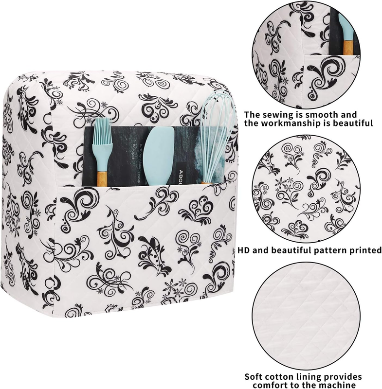 KitchenAid Stand Mixer Cover 5 8 Qt Dust Cover w/ Storage Pockets2