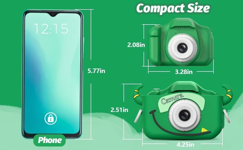 Kids Digital Video Camera Toy w/ Cartoon Cover 32GB SD Card Ages 3 81