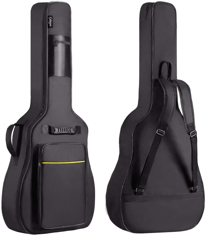 41" Acoustic Guitar Bag 0.35" Padding Water Resistant Dual Strap Black CY015210
