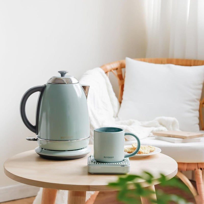 Electric Kettle 1.7L 1440W Stainless Steel Cordless Auto Shut Off Arctic Green5