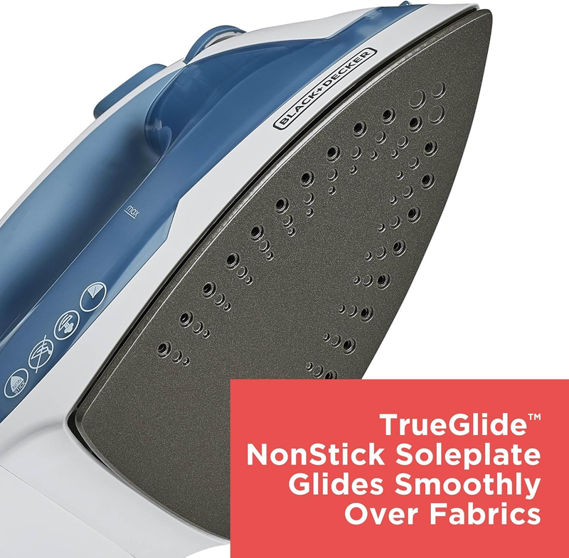 Easy Steam Compact Iron for Clothes, Automatic Shutoff, Nonstick Plate, Light We3