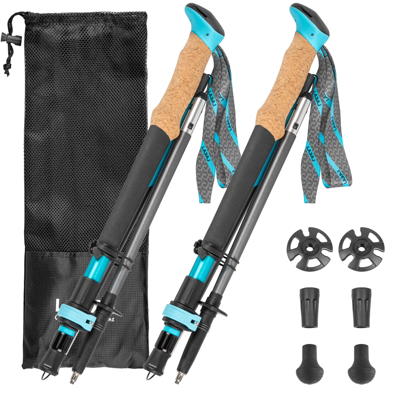 Trekking Poles, Collapsible Hiking Poles,Lightweight and Compact Walking Sticks 10