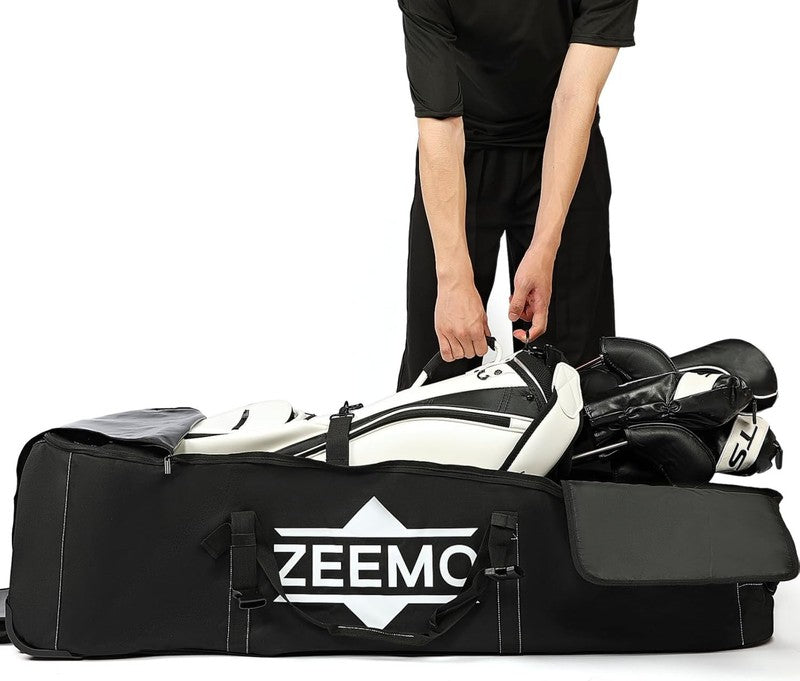 Golf Travel Bag Wheeled Airline Approved Soft Sided Waterproof Heavy Duty Oxford3