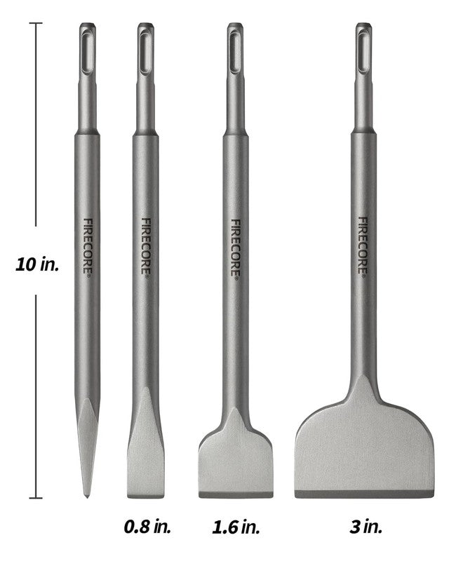 4Pcs SDS Chisel Set for Rotary Hammer Drill - Tile & Cement Removal Tools3