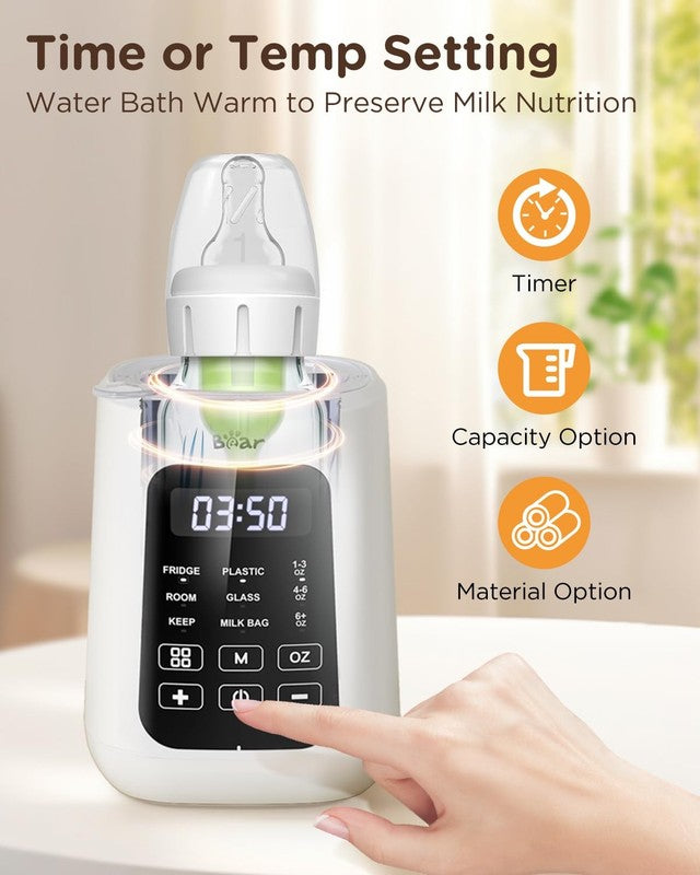 Bear Baby Bottle Warmer Fast Milk & Formula Heater w/ Time Temp Control5