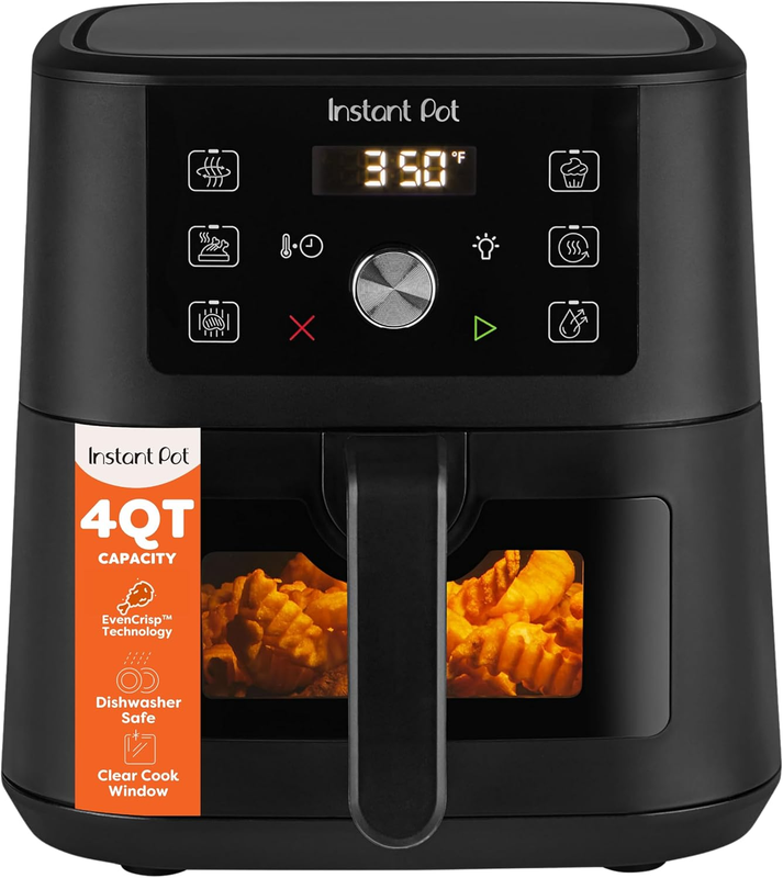 4Qt Vortex 6 in 1 Mini Air Fryer Air Fry Roast Bake Reheat Black9