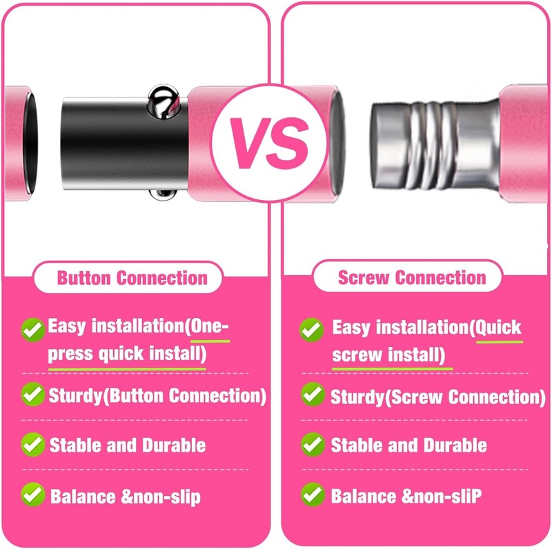 Pilates Bar Kit w/ Stackable Resistance Bands Full Body Home Gym Workout6