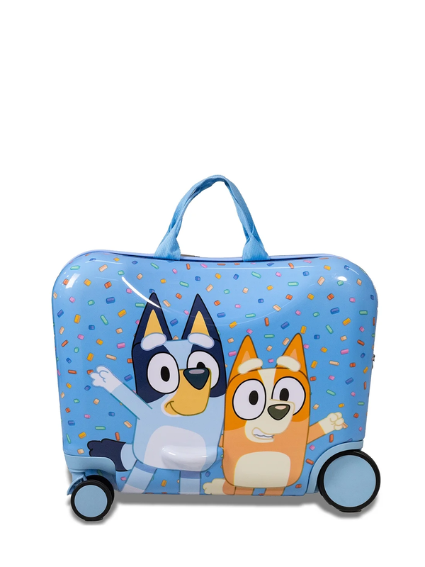 Kid'S  Bluey Bingo Character Ride on Scooter Hardside Luggage for Boys and Girls1