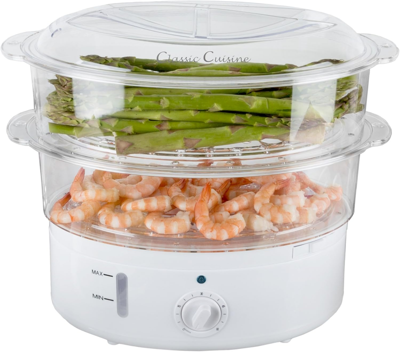 6.3QT Electric Vegetable Steamer Rice Cooker w/ Timer for Healthy Meals9