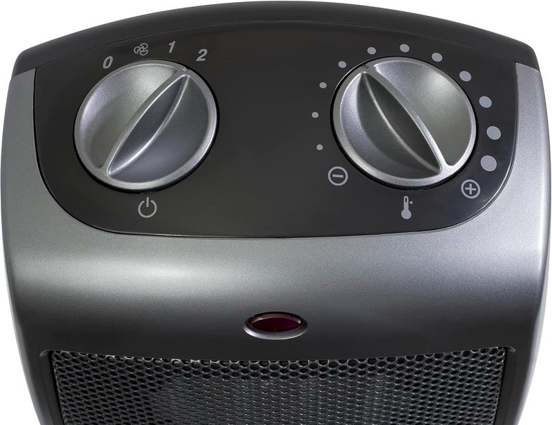 Portable Electric Ceramic Space Heater 1500W with Thermostat Dark Gray8
