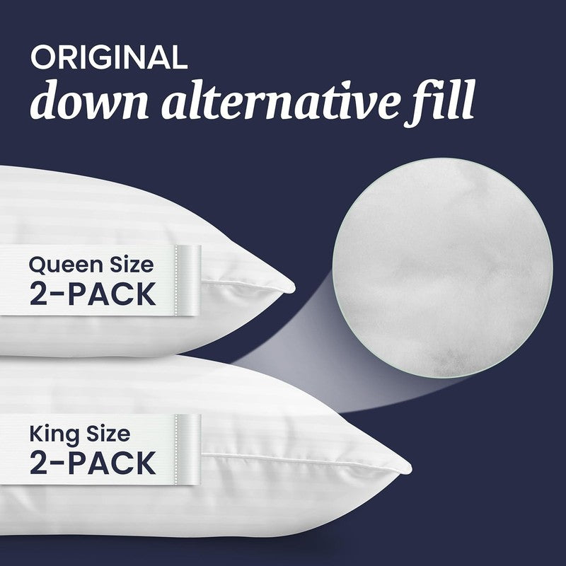 King Size Bed Pillows Set of 2 - Cooling Gel for All Sleep Positions3