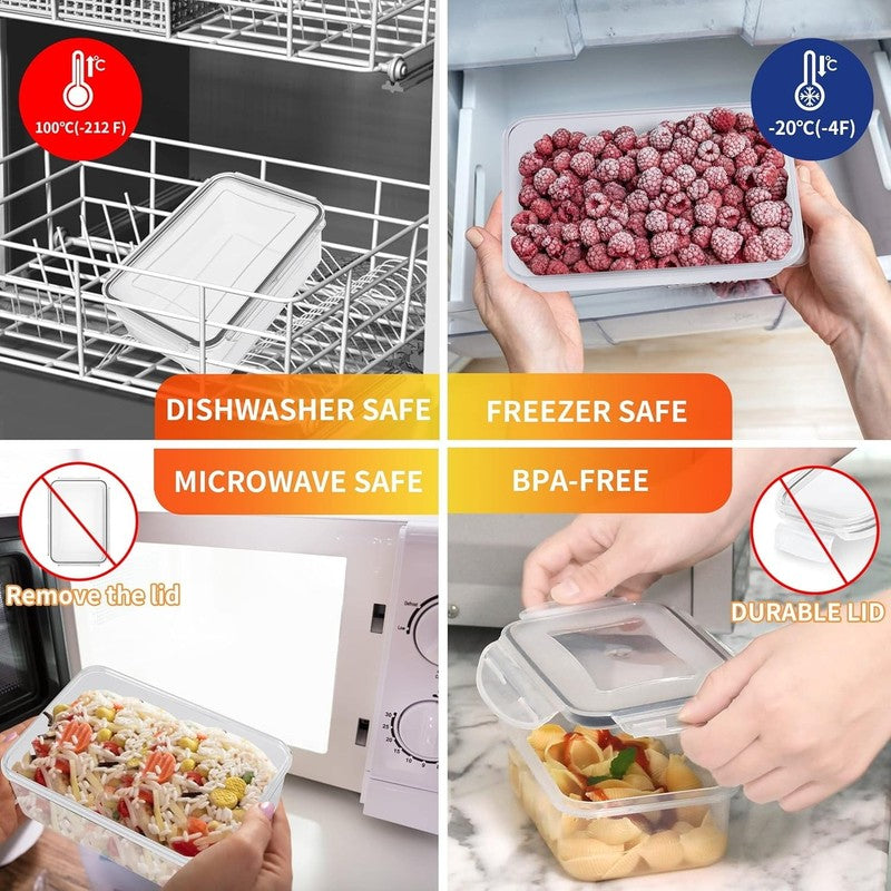 Airtight Food Storage Container Set， Meal Prep Container, Tupperware Sets with L8