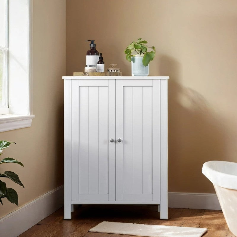 Bathroom Cabinets Freestanding, Bathroom Storage Floor Cabinet with Doors and Ad2