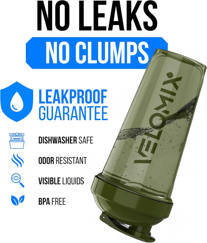2 Pack 28oz Protein Shaker Bottles Wire Whisk Leakproof Blue Green2