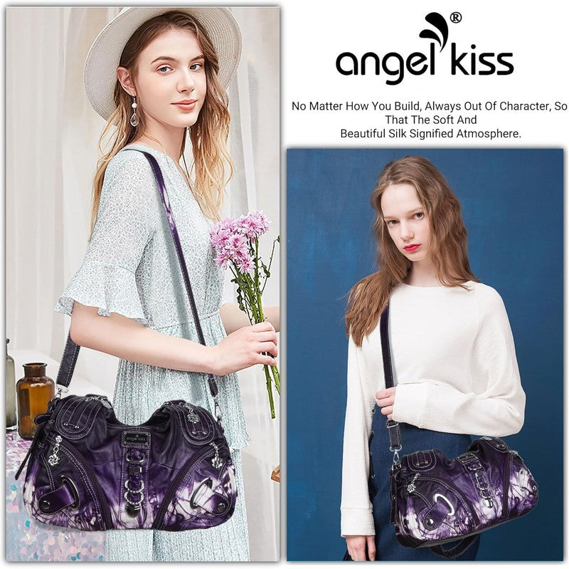 Angelkiss Women’s Large Hobo Satchel Shoulder Handbag Purse7