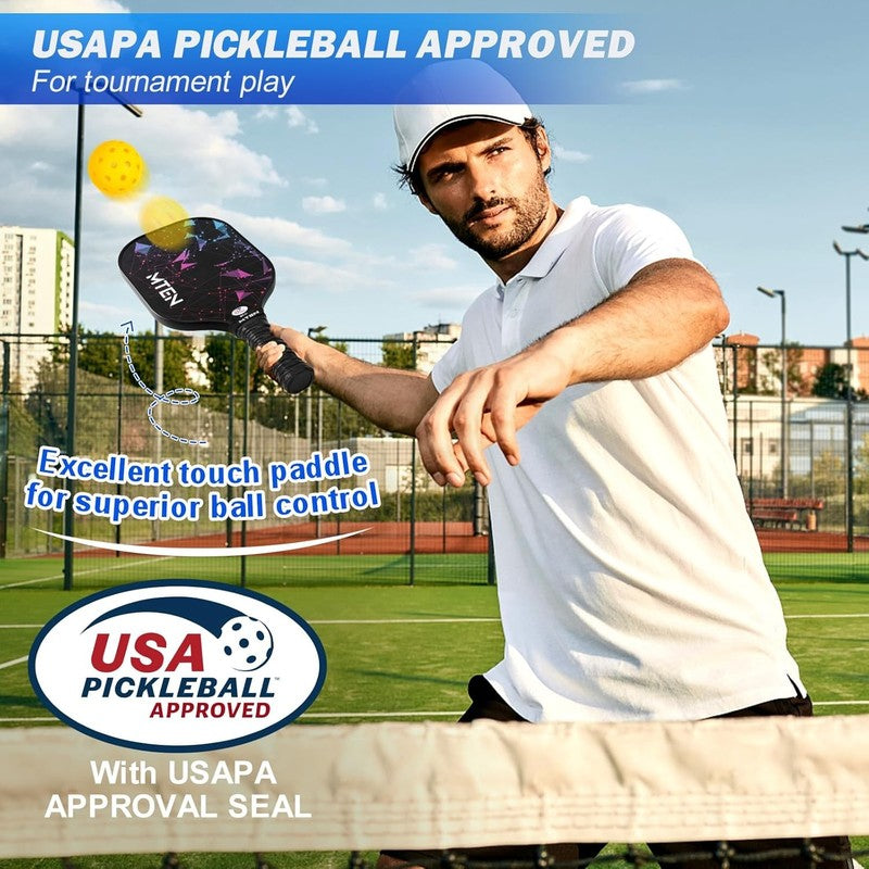 Pickleball Paddles, USAPA Approved Fiberglass Surface Pickleball Set with Pickle1