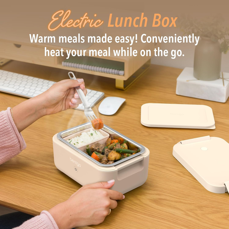 Electric Heated Lunch Box Portable Food Warmer 12V/24V/120V1