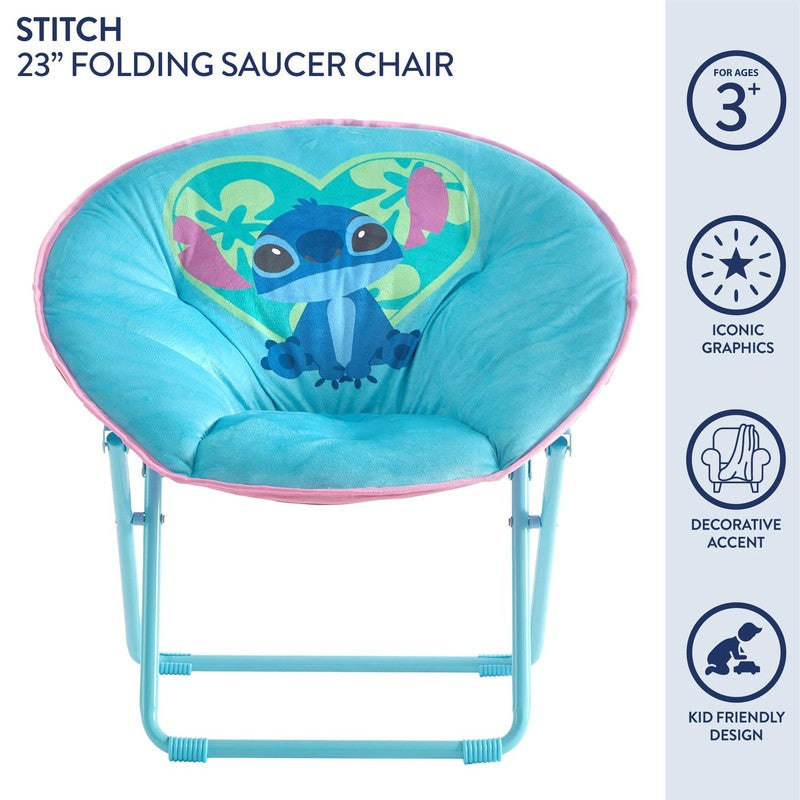 Stitch, 23" Kids' Saucer Chair, Blue3