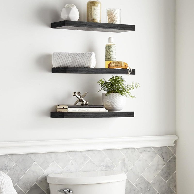 Floating Shelves for Wall, Wall Mounted Rustic Wood Shelves for Home3
