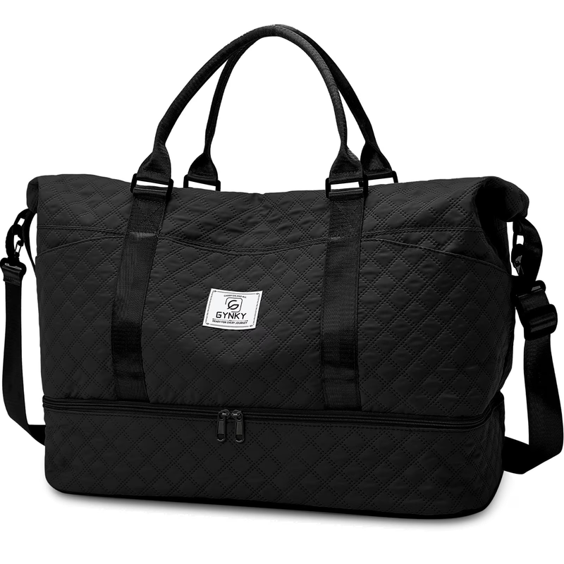 Travel Duffle Bag Weekender Bags for Women with Shoe Compartment Carry on Overni9