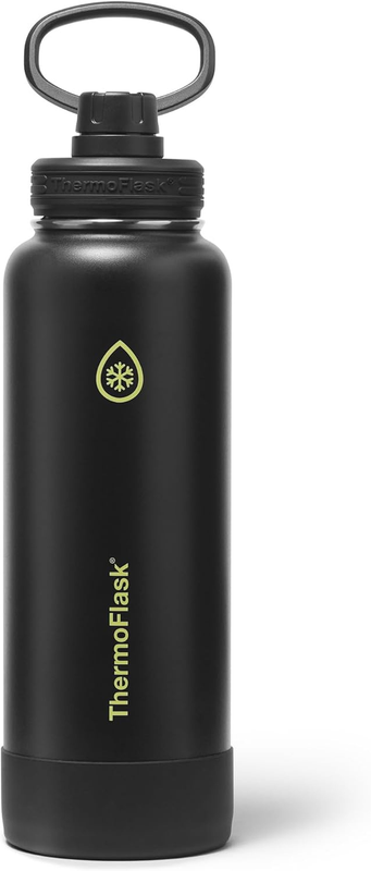 0oz Insulated Water Bottle Stainless Steel Spout Lid Leakproof Hot Cold5