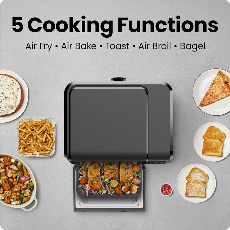 15Qt Air Fryer Toaster Oven, 4 Slice, Bake/Broil/Air Fry/Toast, 450°F Max2