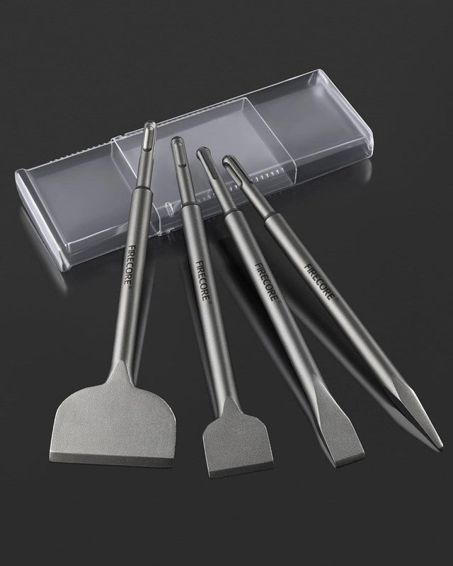 4Pcs SDS Chisel Set for Rotary Hammer Drill - Tile & Cement Removal Tools5