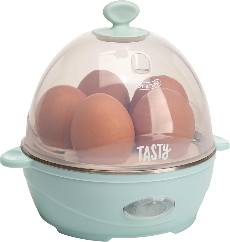 Mini Rapid Egg Cooker 5 Egg Capacity, Auto Shut Off, Aqua Color0