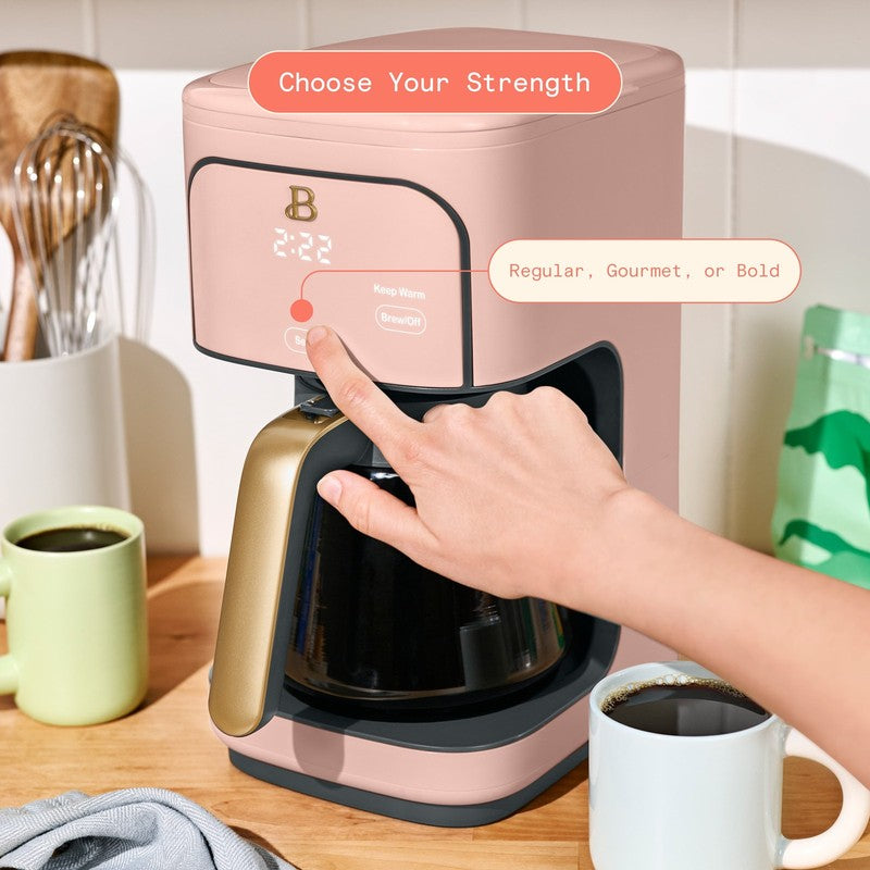 12 Cup Programmable Coffee Maker, Rose by Drew Barrymore3