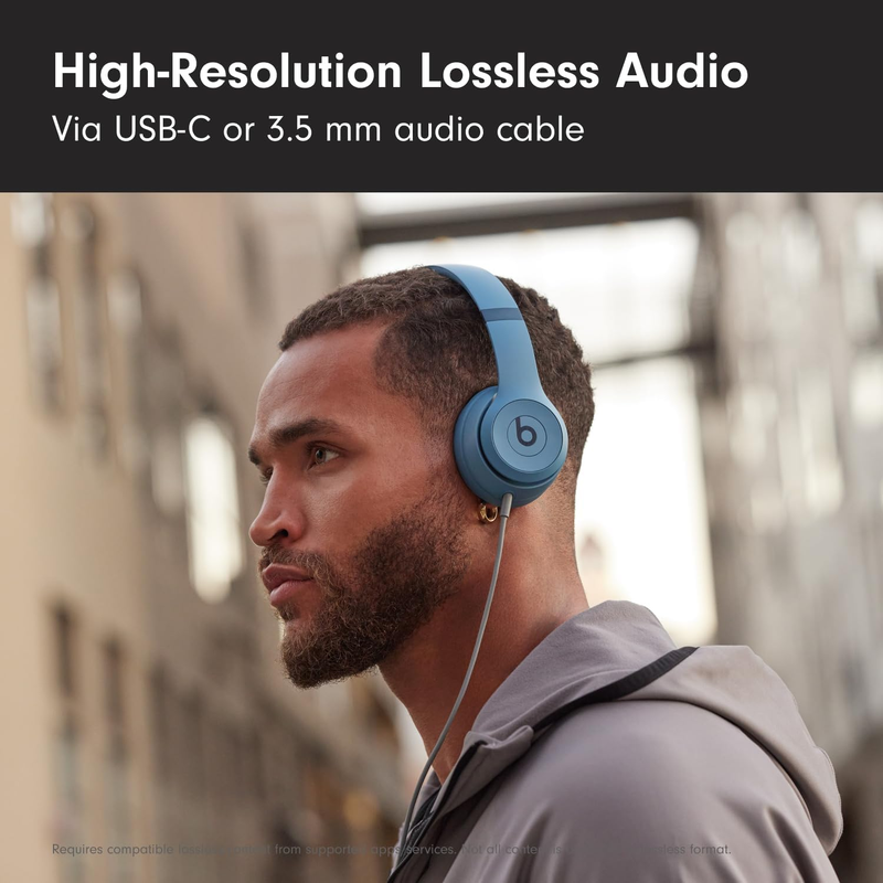 Solo 4 Wireless On-Ear Bluetooth Headphones 50Hr Battery Slate Blue6
