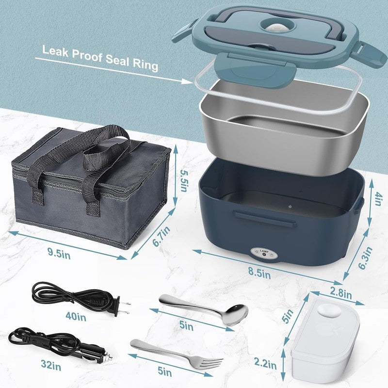 Electric Lunch Box Food Heater 80W Heated Lunch Box for Adults 12V 24V 110V 220V5