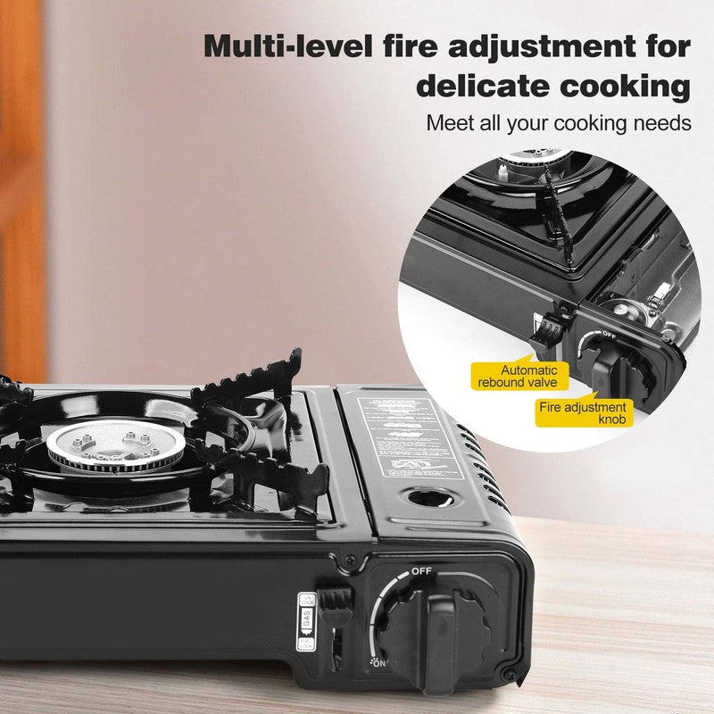 Portable Camping Stove, 1 Burner Butane Gas Stove with Updated Carrying Case6