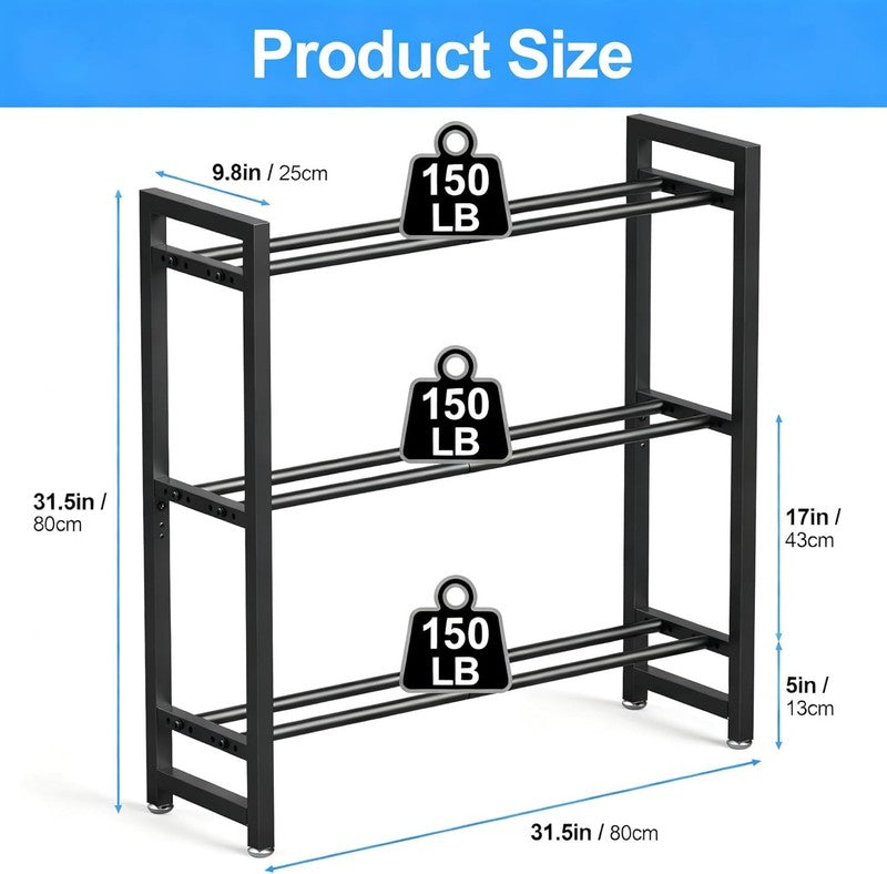 3 Tier Adjustable Dumbbell Rack 450LB Heavy Duty Home Gym Weight Stand Rack Only4