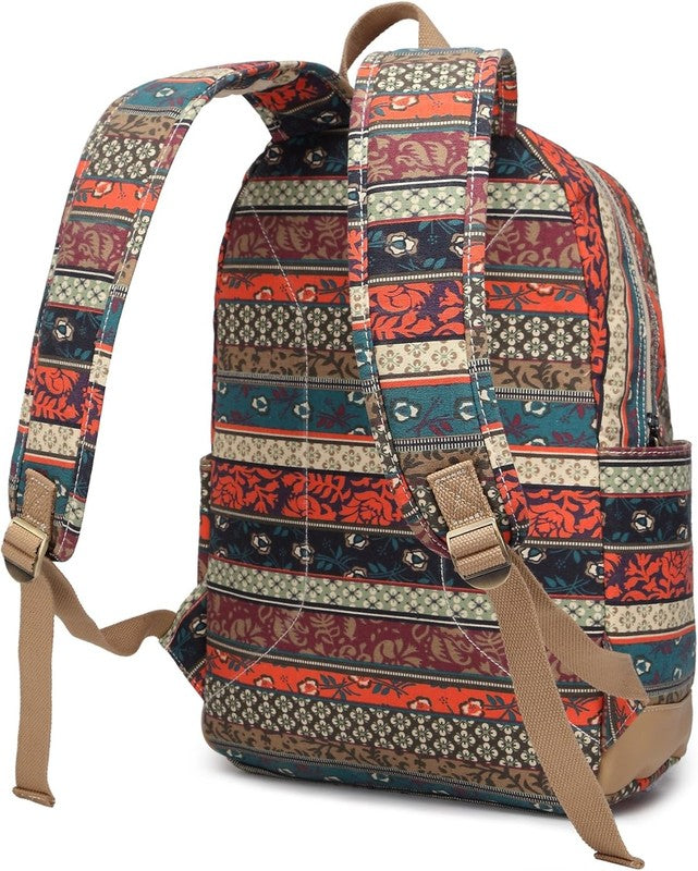 Bohemian Laptop Backpack 15.6" Travel Outdoor Cushioned Straps New1