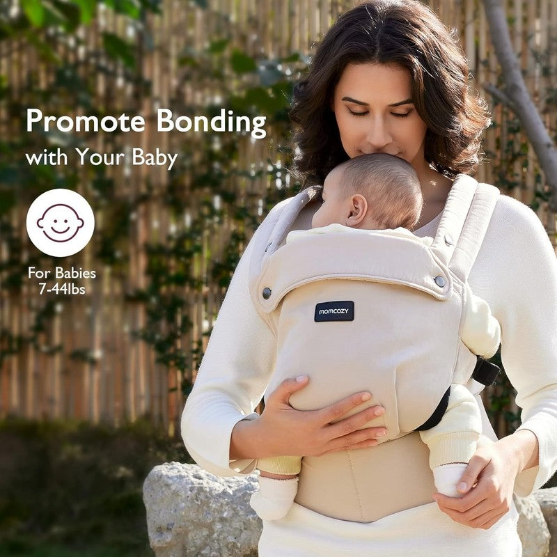 Ergonomic Baby Carrier - Lightweight, Cozy, Hands-Free with Lumbar Support1